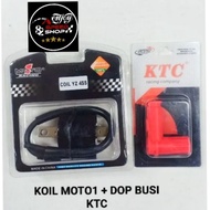 Original Coil Moto 1 yz 4ss Karbu & kop dop cap duck spark plug rxking automatic motorbike carbulato