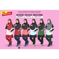 Asyiqmuslim Set New Zoula Pakaian Sukan Muslimah Seluar Skirt Dri Fit Jogging Hiking Baju Sukan Musl