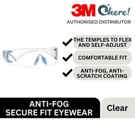 3M SecureFit 300 Series Safety Glasses - Anti-Fog Lens
