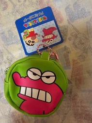 全新 蠟筆小新 鱷魚餅阿山款 拉鍊散紙包