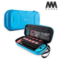 Nintendo Switch Mumba 藍色 遊戲機配件防水收納袋 拉鏈保護套 外出攜帶保護硬盒 2148A