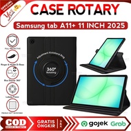 Samsung tab A11+ Case | Samsung tab A11+ 11" 2025 Casing Rotary Flip Cover Book Leather Standing