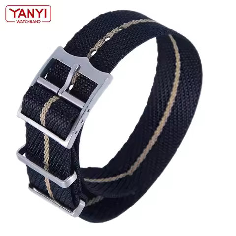 Nylon watchband For omega rolex seiko tudor Black Bay watches band 20mm 22mm Canvas watch strap Mili