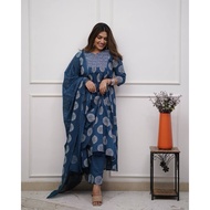 Readymade Punjabi Suit 3 pcs Suit Pure Cotton Fully Stitched