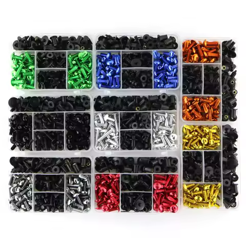 For Kawasaki ZX7R ZX9R ZX10R ZX14R ZX6R ZX12R ZZR1400 GTR1400 Complete Full Fairing Bolts Kit Clips 