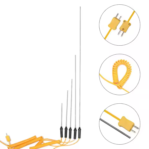 1pc Durable 100/150/200/300/500mm K-Type Thermocouple Probe Sensor Temperature -50°C to 1200°C Measu