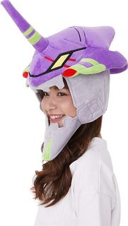全新 日版 初號機 EVA 01 頭飾 帽 Cosplay 角色扮演 Unisex Free Size 新世紀福音戰士 Evangelion SAZAC khara Official Product