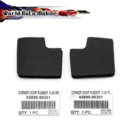 Door Corner Sponge Rubber Rear Left + Right 2 Pieces Black Toyota Land Cruiser 40 Series FJ40 FJ45 F