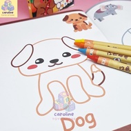 COLORING BOOK FOR 2-5 YEAR OLD CHILDREN CONTAINS 2 FRUIT AND ANIMAL THEME BOOKS FREE NEW CRAYONS