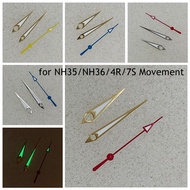 Watch Hands Green Luminous Watch Accessories for NH35/NH36/4R/7S Movement