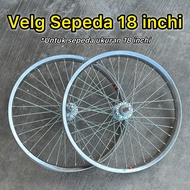 Berjaya Bike - 18-INCH bicycle rims, front or rear, 18-piece set rims, ready to use