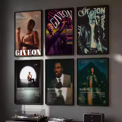 Singer Music album G-GIVEON Poster HD Wall Art Wall Stickers Home Living Room Bedroom Bar Office Dec