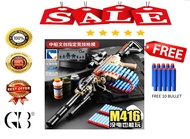 GB-STORE [100% ORIGINAL] M416 Electric Burst Blaster Rifle Soft Bullet Toy Gun