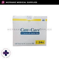 IV Cannula CanCare (Sold per Box) Sizes: 18,20,22,24,26