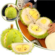 Creative Detachable Durian Plush Toy, Fruit Durian Plushie Toy Pillow,Cute Peeling Durian Plush Doll