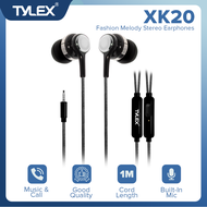 TYLEX XK20 Classic Universal Color Fashion Melody Stereo Earphones with Built-in Microphone