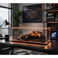 LEGO 42169 NEOM McLaren Formula E Race Car Display Case | Acrylic LED Lights Dustproof Display Box