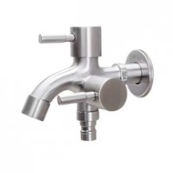 2 Way Faucet Valvet Bibcock Faucet 1in2 out Head Two Way Water Washer Tap Faucet