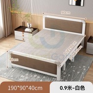 東西物聚 - 包送貨免安裝 - 摺疊床 90寬 輕奢款軟包白色 加粗加厚款 摺床 工人床 辦公室午睡神器 行軍床 宿舍午休小床