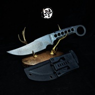 มีดเดินป่า​ มีดยุทธวิธี​ Miller​Bros.Blasses​ Miller Ring Big Krypton Rhino​ วัสดุใบมีด:Z-wear​