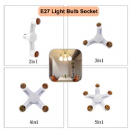 2in1 3in1 4in1 5in1 E27 Socket LED Light Lamp Bulb Adapter Holder E27 LED Bulb