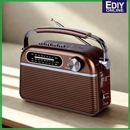 Retro Classic Rechargeable Radio FM AM SW Band Bluetooth Wireless Portable MP3 Music Player Speaker 