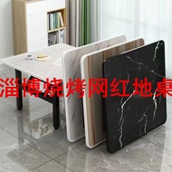 HY-D Foldable Floor Table Low Table Household Eating Small Table Outdoor Stall Barbecue Stall Square Table WUYB