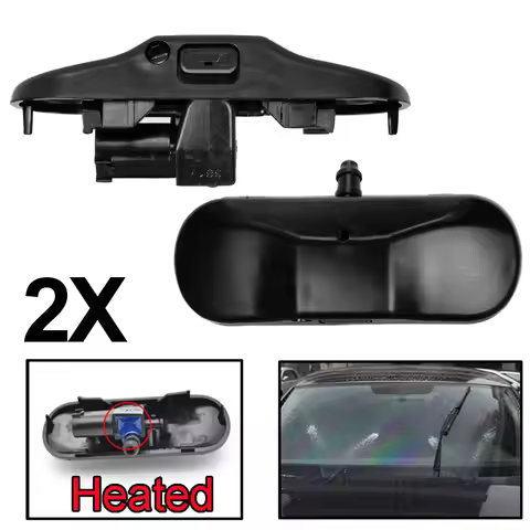 Xukey Pair Auto Front Windshield Washer Nozzles Sprayer Jet Heated Set For Audi A1 8X A4 B8 Q3 Q5 Q7