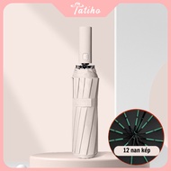 Ô Dù Gấp Ngược 12 Nan Thông Minh Ô Dù Che Nắng Nút Mở Tự Động Kèm Móc Treo Tiện Lợi Chất Dù Vinyl Ca
