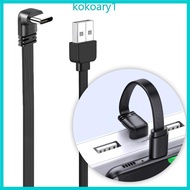 KOKO USB C Cable Right Angle USB A to Type C Fast Charger Cable for Car Recorder