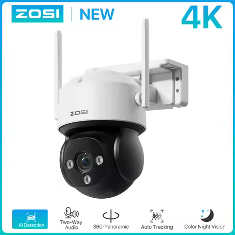 ZOSI C290 Outdoor PTZ WiFi Security Camera 4K 8MP/4MP/2MP Outdoor Indoor Auto Person Tracking 2-Way 