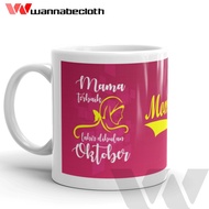 Birthday Mug Glass Birthday Gift October Mama Best Birth October