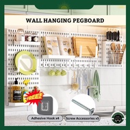 Ikea Style Wall Mounted Hanging Pegboard Storage DIY Accessories Kitchen Rak Dapur Gantung Lekat Din