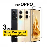 3Pcs OPPO Reno 9 5G Screen Protector Tempered Glass For OPPO Reno 9 8 7Z 7 SE 6 6Z 5 Pro Plus 5G OPPO Reno9 8 7 6 5 Pro A96 A95 A77 A76 A57 Protective Glass Film