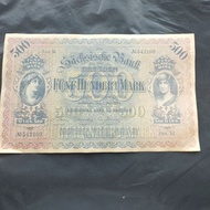 2B8Ready stock1922 Germany 500 Gold Mark Banknotes 500 Yuan Large Bill Special Offer