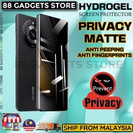 Realme 11 Pro + Plus 5G / 11 Pro / 10 4G / 9i / 3 / Pro / 2 / X2 / X2 / XT / X7 Hydrogel Privacy Scr
