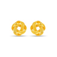 SK Jewellery Silvère 925 Silver Golden Infinity Knot Earrings