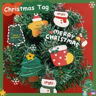 14Pcs/sheet Painted Merry Christmas Tags Festival Gift Paper Label Greeting Cards Christmas Party Supplies