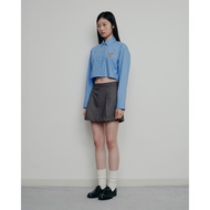 BESTIE TIE-BACK CROPPED SHIRT