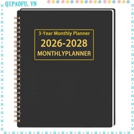 NENTEY 3 Years Monthly Planner, Yearly Goals Smooth Writing Calendar Book, Premium 2026-2028 Annual 