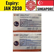 BD Ultra-Fine 31G x 6mm 10s 0.3ml (324900) 1/2 CC (324901) Ultra Fine