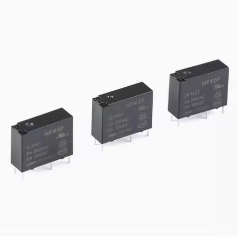 5pcs Power Relay HF46F-5-HS1 HF46F-12-HS1 HF46F-24-HS1 5A 250V 4PIN 5V 12V 24V DC