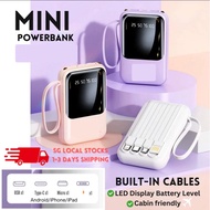 shell READY STOCKS 5000mah Lightweight Mini Powerbank 4-in-1 Fast Charging