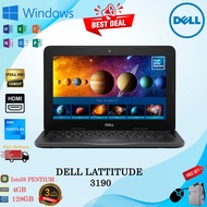 (READY STOCK) DELL LATITUDE 3190 INTEL CELERON\PENTIUM PROCESSOR 4GB DDR4 RAM 128GB SSD NVME