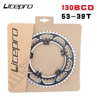 Litepro 53-39T Road Bike Crank Chainring Aluminum Alloy CNC 9/10/11 Speed Folding Bike Dou