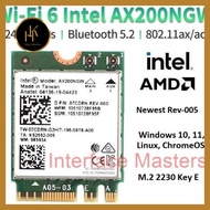 Wifi Card Wireless Intel 6 AX200 802.11AX AC BT5.1 NGFF M.2 2G 5G helga_katharina