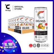 Celsius Healthy Energy Drink Peach Mango Green Tea 325ML x 24 Cans (Keto) (Low carbs)