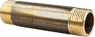 tecuro Pipe Double, Male Thread on Both Sides R 3/4 Inch x 50 mm MS Blank, CW617N, According to Drin