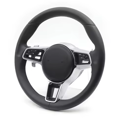 Leather Steering Wheel for Porsche Cayman Boxster Panamera Macan Cayenne 991 911 987 981 997 970 958