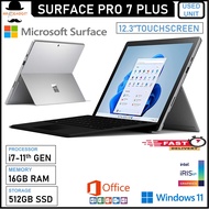 MICROSOFT SURFACE PRO 7/ 7PLUS  INTEL CORE i5-10th / 16GB RAM / 12.3" Touch Screen / 2in1 Laptop Ori